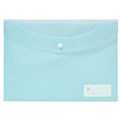 WALLET DOCULOPE MARBIG A4 WITH BUTTON PASTEL BLUE