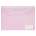 WALLET DOCULOPE MARBIG A4 WITH BUTTON PASTEL PINK