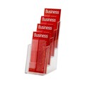 BROCHURE HOLDER ESSELTE DL FOUR TIER FREE STANDING
