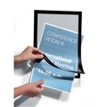 SIGN HOLDERS DURABLE 486901 DURAFRAME A4 MAGNETIC BLACK PK5