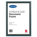 DOCUMENT FRAME CARVEN A3 BLACKGOLD WALL