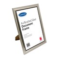 DOCUMENT FRAME CARVEN A4 BRUSHED SILVER DESKWALL