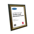 DOCUMENT FRAME CARVEN A4 WOOD FINISH DESKWALL