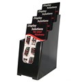 BROCHURE HOLDER DEFLECTO 97704 SUSTAINABLE OFFICE 4 TIER DL BLACK