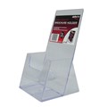 BROCHURE HOLDER DEFLECTO 39332 EXTRA CAPACITY DL CLEAR