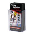 BROCHURE HOLDER DEFLECTO 39123 WALL MOUNT EXTRA CAPACITY DL CLEAR