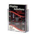 BROCHURE HOLDER DEFLECTO 39103 WALL MOUNT EXTRA CAPACITY A4 CLEAR