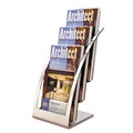 BROCHURE HOLDER DEFLECTO 693645 MANHATTAN CURVE 3 TIER DL SILVERCLEAR