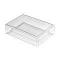 BUSINESS CARD BOX DEFLECTO 700027 SMALL 95X65X23MM 50 CAPACITY CLEAR