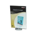 SIGN HOLDER DEFLECTO 41145 DOUBLE SIDED ROTATING A4 PORTRAIT CLEAR
