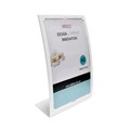 SIGN HOLDER DEFLECTO 2305W ANTIGLARE CURVED A5 WHITE