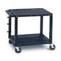 UTILITY TROLLEY TUFFY 2 SHELVES BLACK QTWT26
