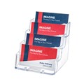 BUSINESS CARD HOLDER 70841 DEFLECTO 4 TIER CLEAR