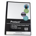 DISPLAY BOOK PROTEXT NP9621 A3 20 POCKET FIXED BLACK