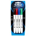 MARKER WHITEBOARD ARTLINE SUPREME BULLET ASSORTED WALLET 4
