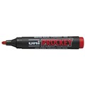 MARKER UNI PROCKEY PERMANENT PM126 CHISEL RED BX12