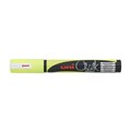 MARKER CHALK UNI PWE5M 25MM BULLET FLUORO YELLOW