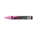 MARKER CHALK UNI PWE5M 25MM BULLET FLUORO PINK