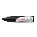 MARKER CHALK UNI PWE8K 8MM CHISEL BLACK