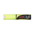 MARKER CHALK UNI PWE8K 8MM CHISEL FLUORO YELLOW