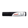 MARKER CHALK UNI PWE17K 15MM CHISEL BROAD BLACK