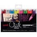 MARKER CHALK UNI PWE8K8PASS 8MM CHISEL ASSORTED WALLET8