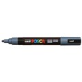 MARKER UNI POSCA PAINT PC5MLGR 25MM BULLET SLATE GREY