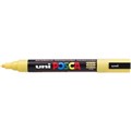MARKER UNI POSCA PAINT PC5MSTRAWY 25MM BULLET STRAW YELLOW