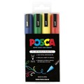 MARKERS POSCA PAINT PC5M BULLET MEDIUM ASSORTED WALLET 4