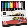 MARKER UNI POSCA PAINT PC8K8A 8MM CHISEL ASSORTED WALLET8