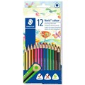 PENCILS COLOURED STAEDTLER NORIS CLUB 187C12 TRIANGULAR ASSORTED PK12