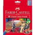 PENCILS COLOURED FABERCASTELL CLASSIC 16115858 ASSTD PK48