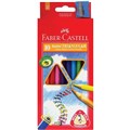 PENCILS COLOURED FABERCASTELL TRIANGULAR JUNIOR 1611653810 ASSTD PK10