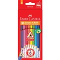 PENCILS COLOURED FABERCASTELL TRIANGULAR JUNIOR GRIP 16116260 ASSTD PK10