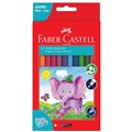 PENCILS COLOURED FABERCASTELL JUMBO 16111622 ASSTD PK12