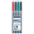 MARKER STAEDTLER OHP 316WP4 FINE NON PERM ASSTD COLOURS