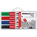MARKER LUXOR 760 WHITEBOARD BULLET ASSORTED PK4