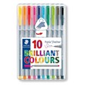 MARKER STAEDTLER 334 TRIPLUS FINELINER 03MM ASSTD PK10