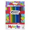 MARKERS TEXTA 49872 NYLORITE 12 ASSORTED