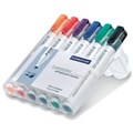 MARKER WHITEBOARD STAEDTLER 351WP6 BULLET ASSTD COLOURS