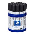 MARKER WHITEBOARD STAEDTLER 3519 LUMOCOLOUR BULLET BLACK PK19