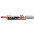 MARKER WHITEBOARD PENTEL MAXIFLO MWL5 BULLET RED BX12