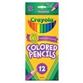 PENCILS COLOURED CRAYOLA 684012 ASSTD PK12