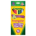 PENCILS COLOURED CRAYOLA TRIANGULAR 684214 ASSTD PK12