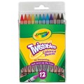 PENCILS COLOURED CRAYOLA TWISTABLES 687408 ASSTD PK12