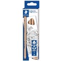 PENCIL STAEDTLER 119 TRIANGULAR NATURAL JUMBO 2B BX12