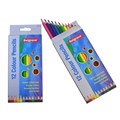 PENCILS COLOURED BELGRAVE 100851958 HEXAGONAL WOOD ASSORTED BX12