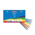 PENCILS COLOURED BELGRAVE 83055 TRIANGULAR JUMBO WOOD FREE ASSORTED BX200