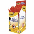 PEN BP BIC CRISTAL ORIGINAL MEDIUM RED BX50