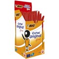 PEN BP BIC CRISTAL ORIGINAL FINE RED BX50